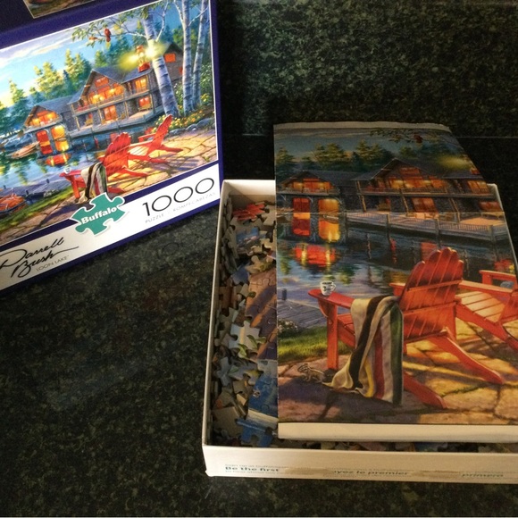 Darrell Bush Loon Lake Jigsaw Puzzel 1000 Piece - Picture 8 of 11